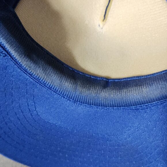 Vintage Trucker Hat Cap Mesh Snap Back Blue Handy Man Building Supplies Elsa TX - Picture 7 of 8